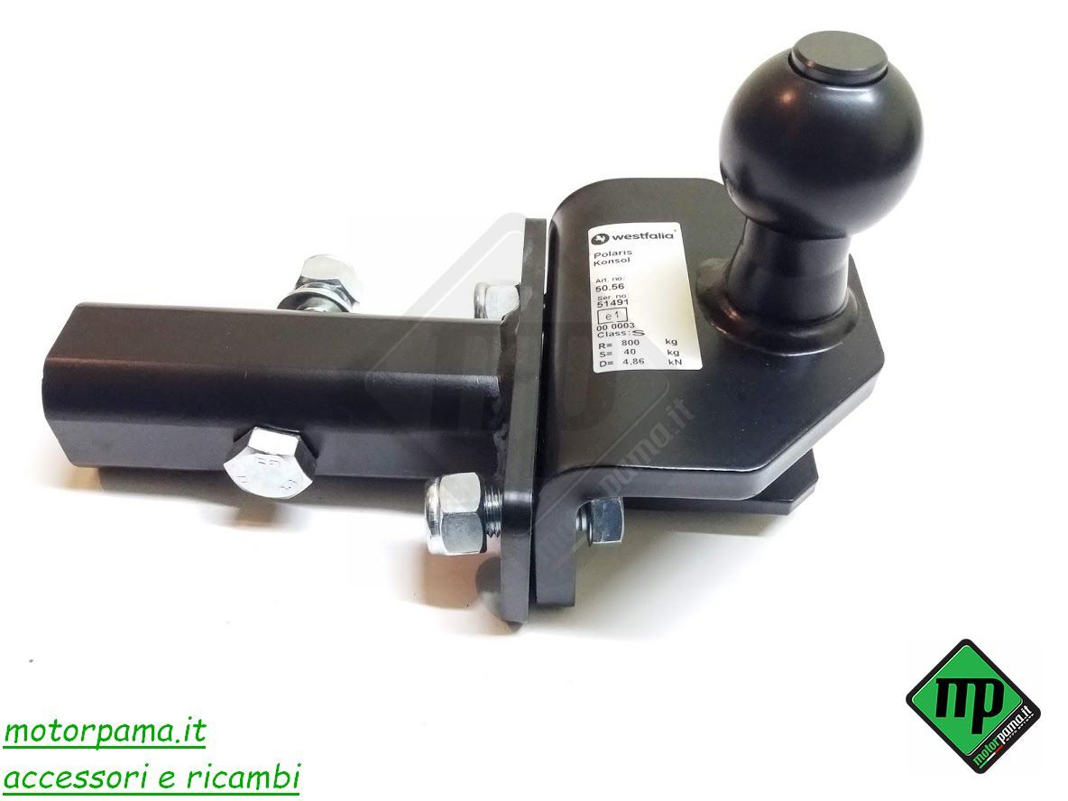 Gancio Di Traino Per Auto, Trattore, Camion - 3,5 Tonnellate, Testa A Sfera 50 Mm, Nero - Foto 8